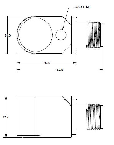 Piezoelectric accelerometer voltage type IEPE-2110A-LF