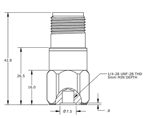 Piezoelectric accelerometer voltage type IEPE-2107A