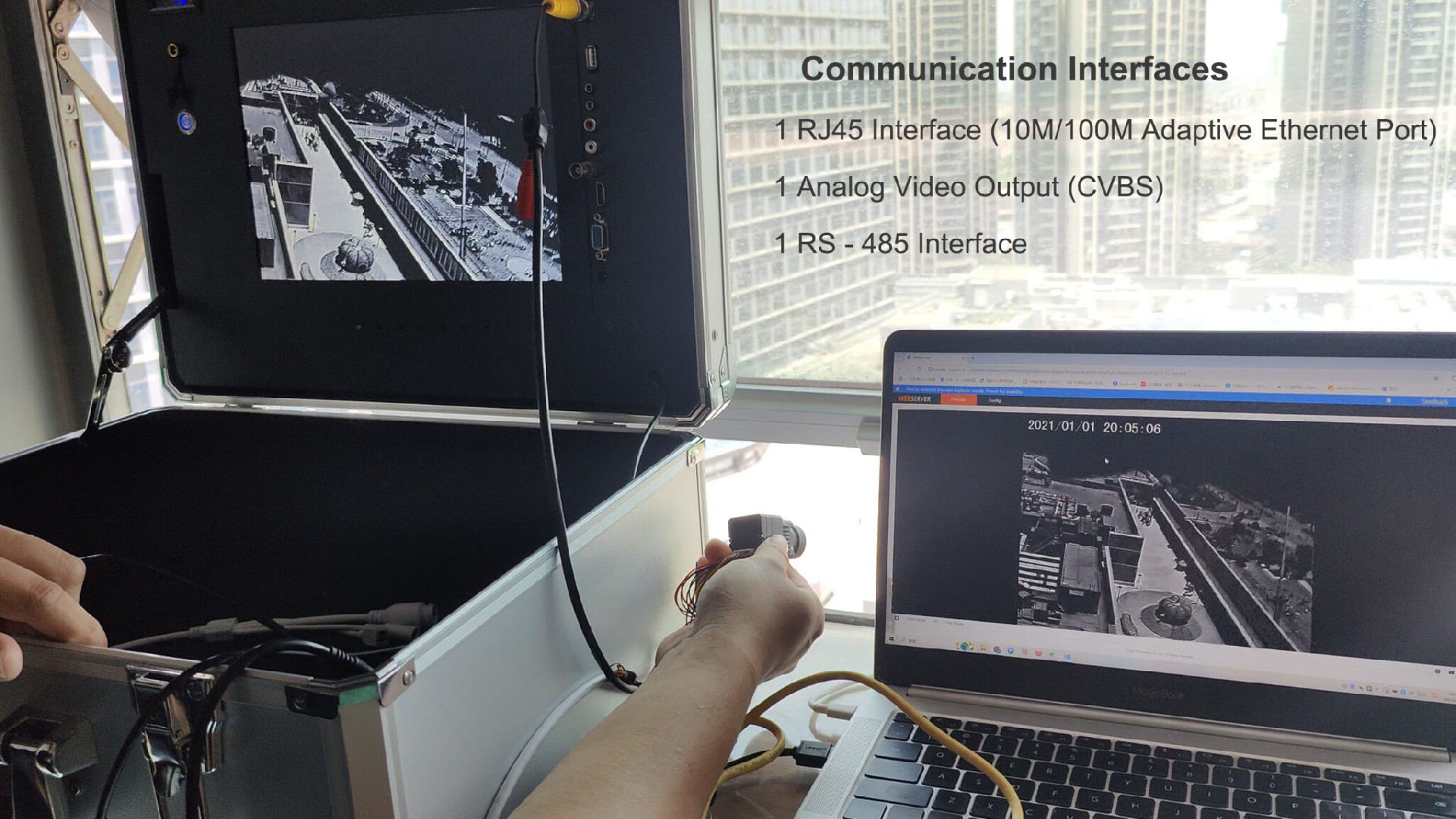 Uncooled Infrared RJ45 CVBS RTSP IP 640*512 Thermal Sensor Camera Module